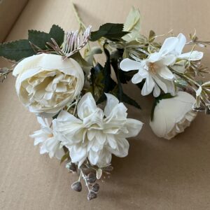 bazsarózsa, dália csokor