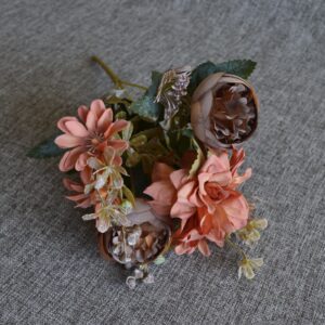 bazsarózsa, dália csokor őszi