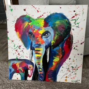elefántok festmény